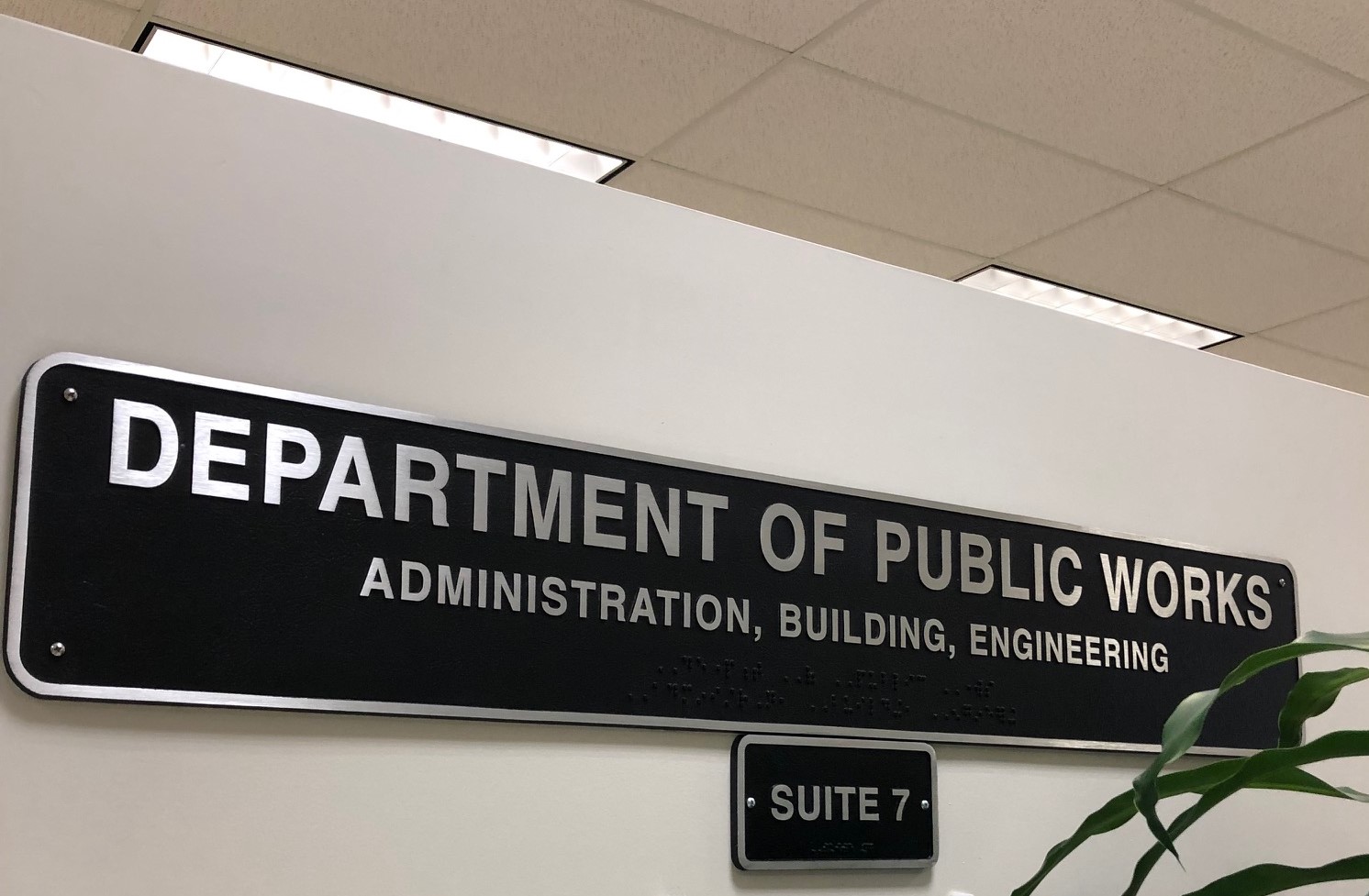 Dept. of Public Works Hilo office sign 